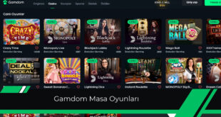 Gamdom masa oyunları